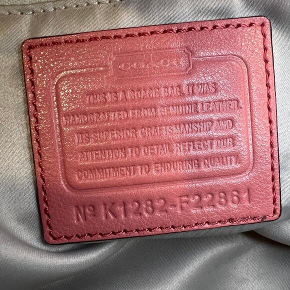 Coach Pink Leather Shoulder Bag - Picture 7 of 11